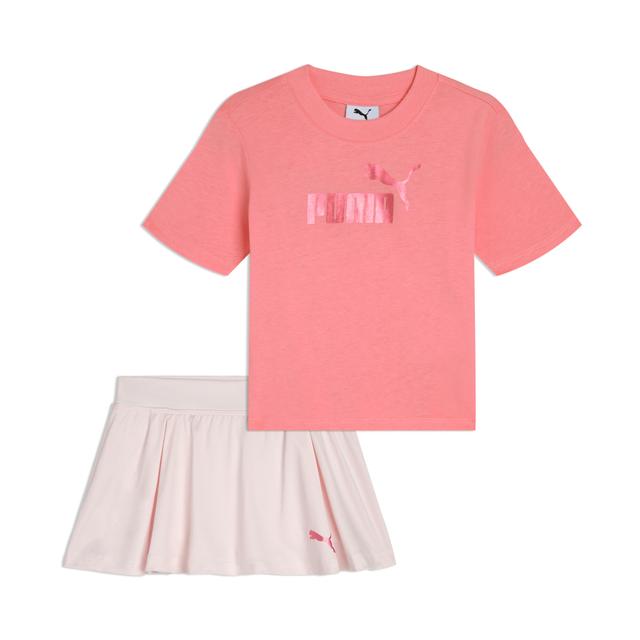 PUMA Matching Sets Toddlers' T-Shirt and Skort in Pink, Size 3T