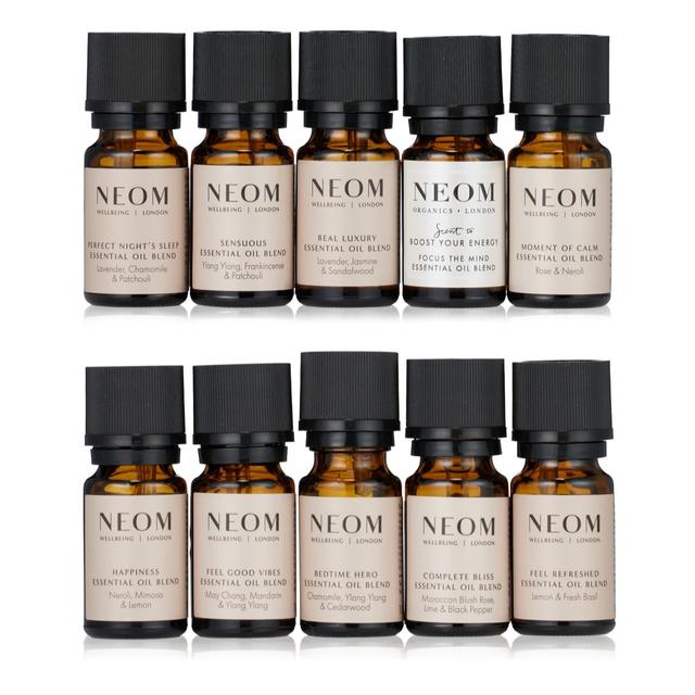 NEOM Wellbeing 10ml Essential Oil Blend 10 Piece Collection