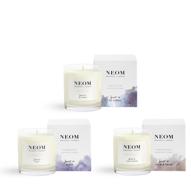 NEOM Wellbeing 3 Piece Luxury Candle Collection