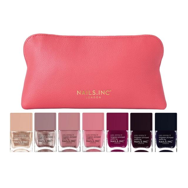 Nails Inc 7 Piece Gel Effect Collection With Bag