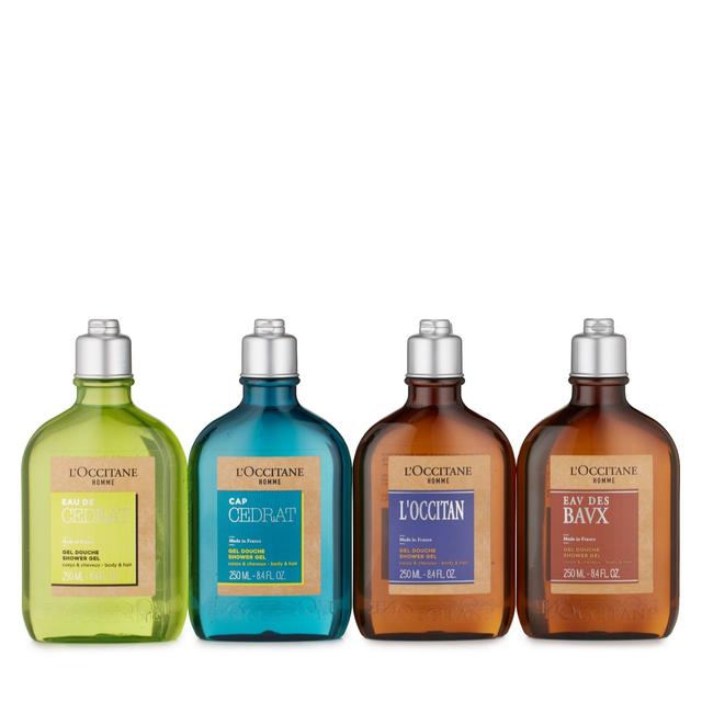 L'Occitane 4 Piece Complete Mens Shower Gel Collection