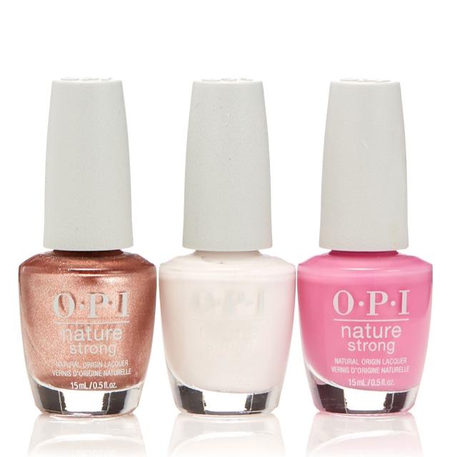 OPI Rose Gold Shells 3 Piece Nature Strong Collection