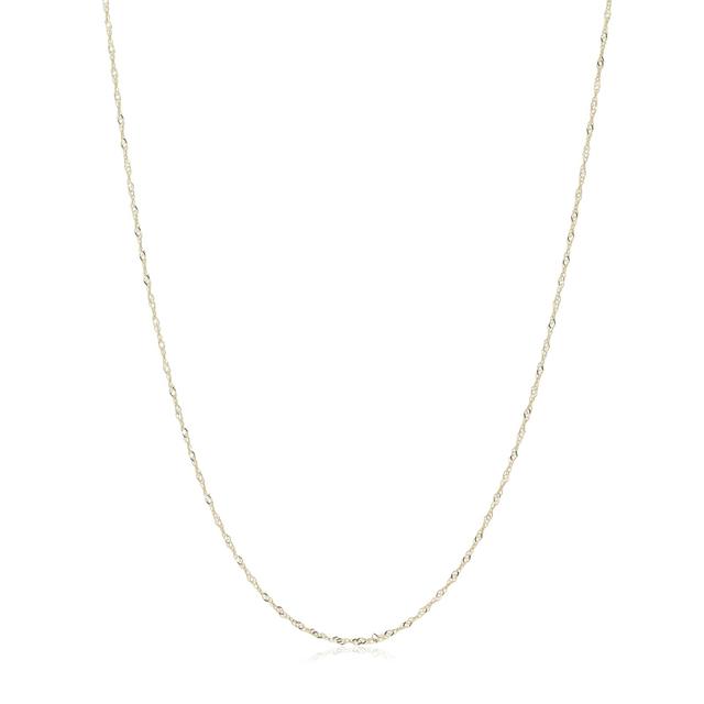 GOLD 9ct Italian Gold Singapore Chain Necklace 0.60g