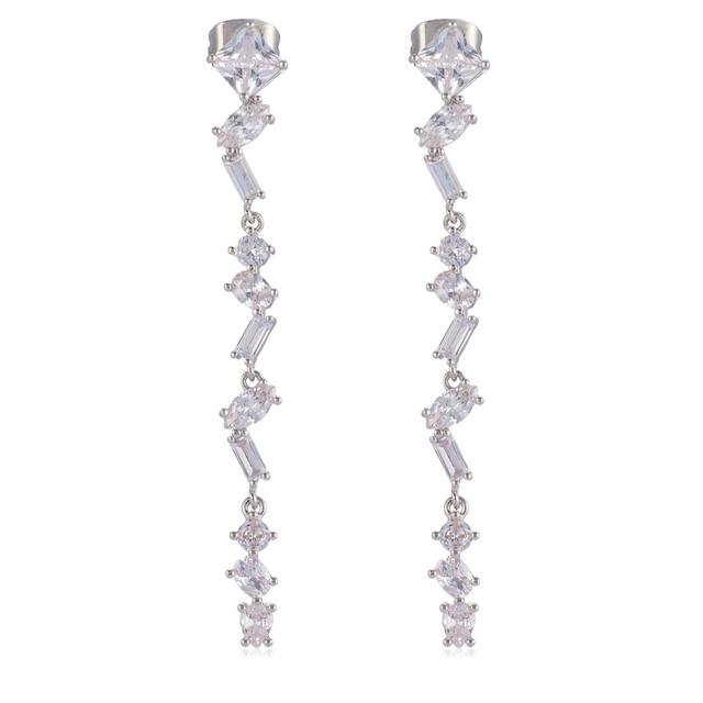 Tess Daly My Jewellery List Falling Circle Scattered Stone Drop Ear...