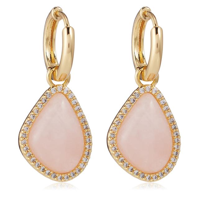 Tess Daly My Jewellery List Stone Set Pave Semi Precious Huggie Ear...