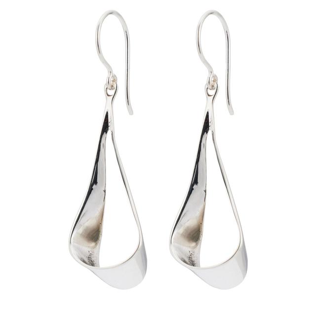 Nina B Drop Earrings Sterling Silver