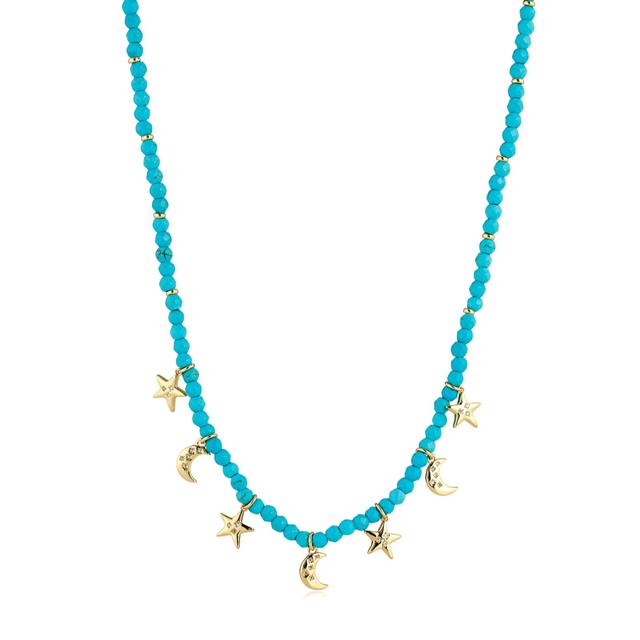 Tess Daly My Jewellery List To the Moon and Stars Semi Precious Nec...