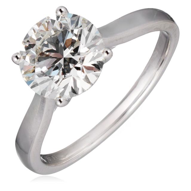 Fire Light 2.50ct Lab Grown Diamond Solitaire Ring Platinum