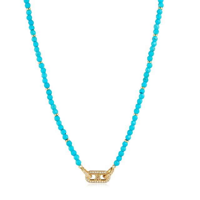 Tess Daly My Jewellery List Kiss Chain Link Semi Precious Necklace