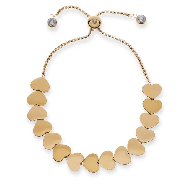 Steel by Diamonique Heart Friendship Bracelet Stainless Steel