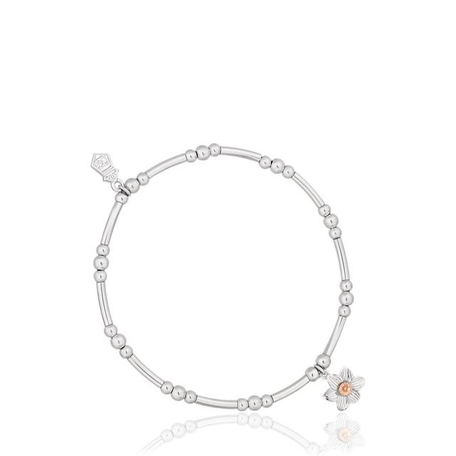 Clogau Daffodil Affinity Bead Bracelet Sterling Silver & 9ct Gold