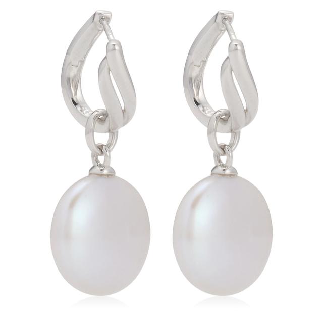 Lara Pearl Private Reserve Baroque Pearl Drop Earrings Sterling Silver
