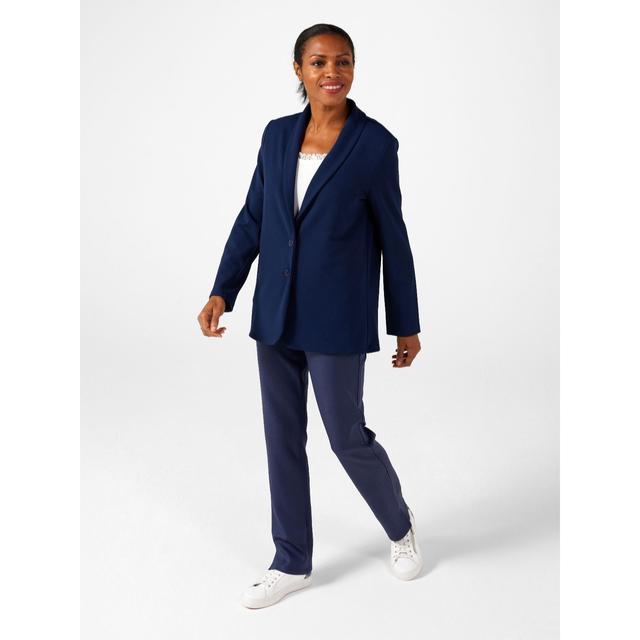 Kim & Co Ponte Crepe Relaxed Fit Blazer, Standard