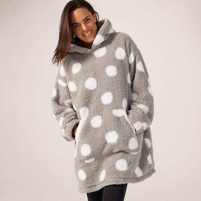 Cozee Home Sherpa Lined Borg Snuggle Hoodie