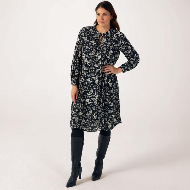 Masai Copenhagen MaNewlin Printed Textured Midi Dress