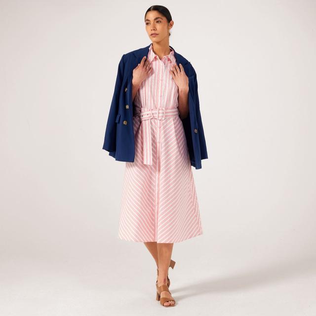 Ben de Lisi Sleeveless Stripe Shirt Dress Standard