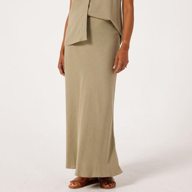 Selected Femme Viva-Lena Linen Blend Skirt