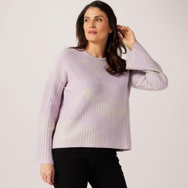 MarlaWynne Patterned Textured Jacquard Sweater