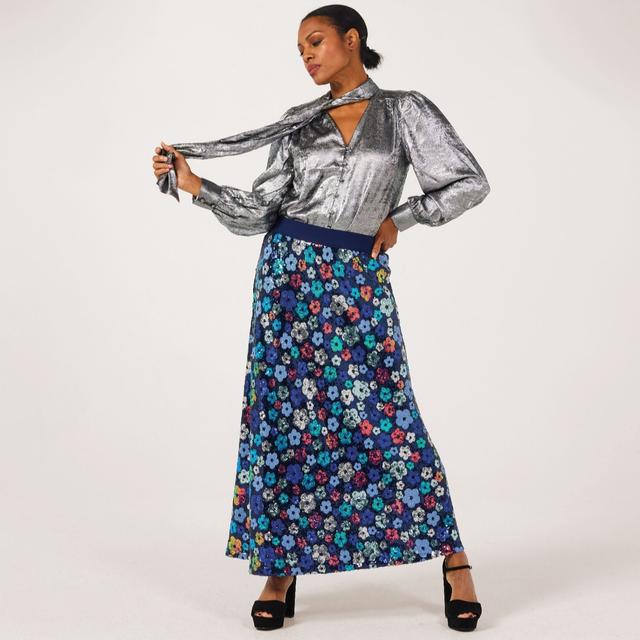 Malissa J Sequin Midi Skirt