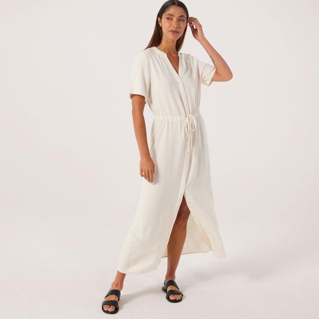 Selected Femme Viva-Damina Linen Blend Dress