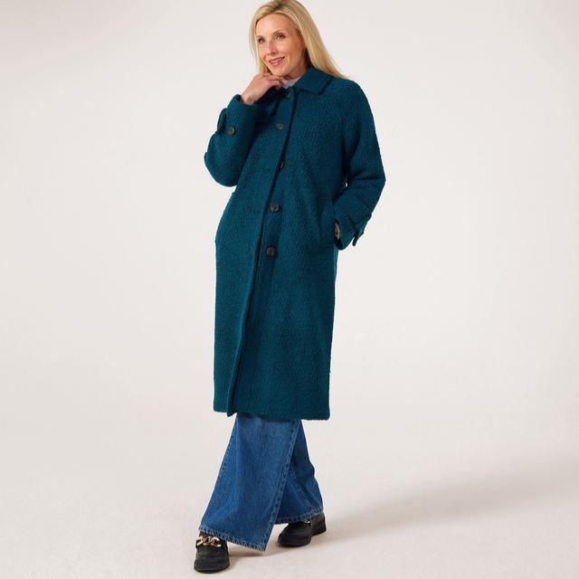 Centigrade Single Breast Boucle Coat