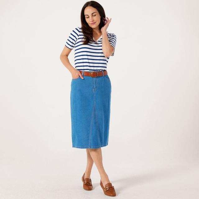 Ruth Langsford Denim Godet Skirt