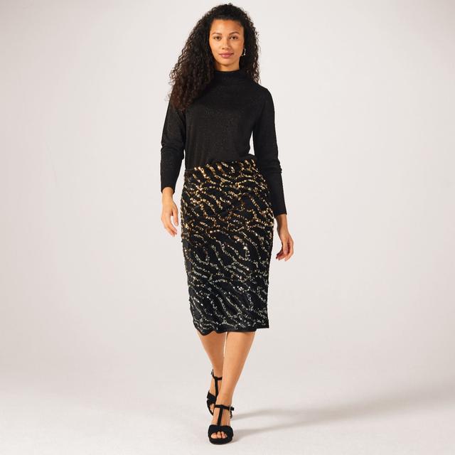 Ruth Langsford Ombre Sequin Velvet Skirt