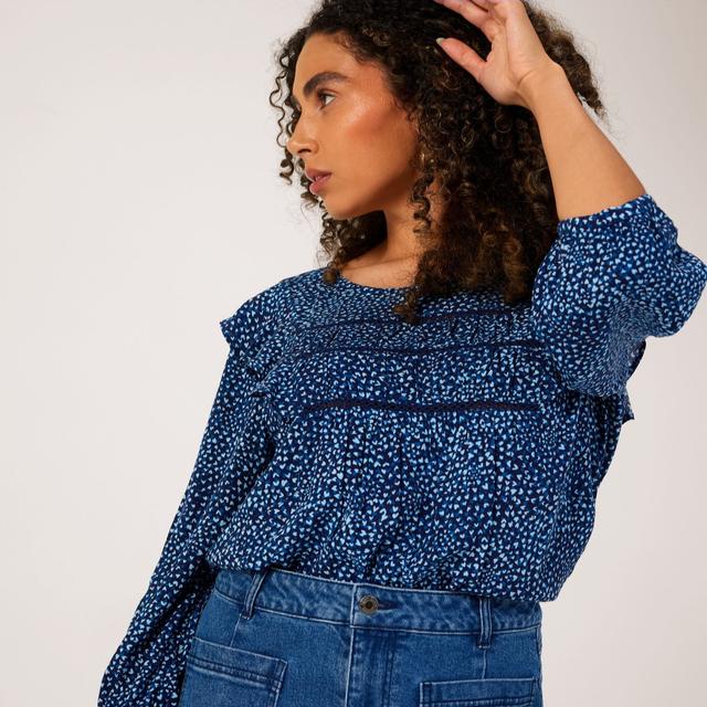 Dannii Minogue Ladder Trim Frill Blouse Standard