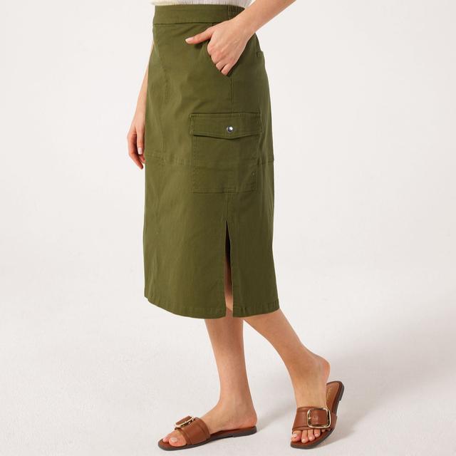 Denim & Co. Utility Skirt