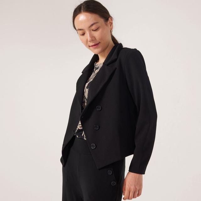 Kim & Co Ponte Crepe Double Breasted Jacket