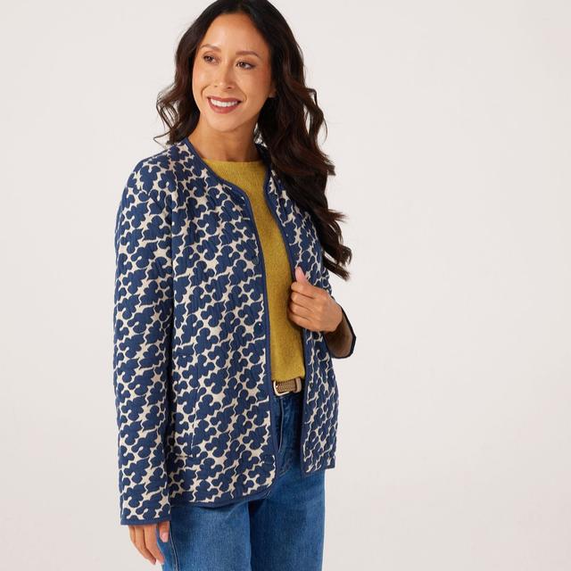 Masai Copenhagen Jaxine Denim Blue Textured Jaquard Jacket