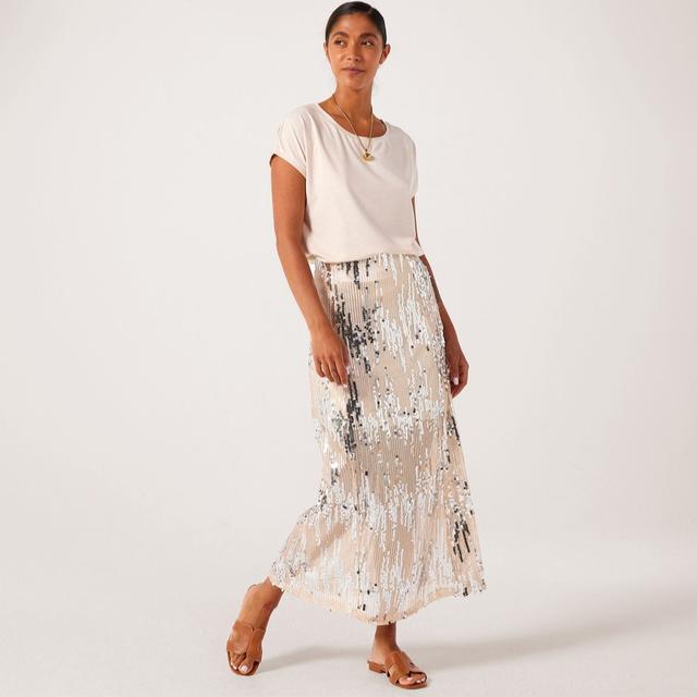 ICHI Maulina Sequin Skirt