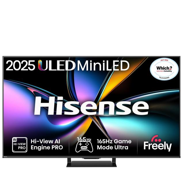 Hisense U7Q PRO 55" Mini LED 4K 165Hz Smart AI TV with Freely