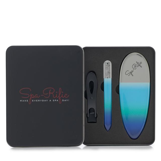 Spa-Rific Nail Clipper & Nano Laser Glass Nail File Set