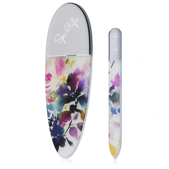 Spa-Rific Nano Etched Hardened Glass 2 Piece Mani-Pedi Set