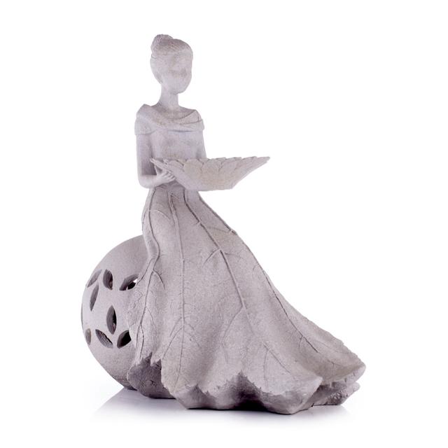 Garden Reflections Garden Lady with LED globe