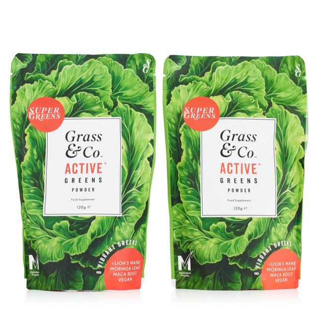 Grass & Co. Active Greens Powder 120g Duo Pack