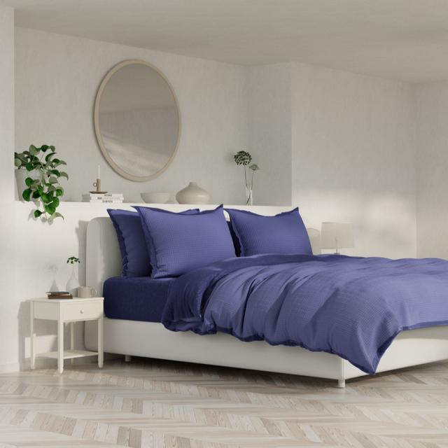 Cozee Home Waffle Velvetsoft 6 Piece Duvet Set