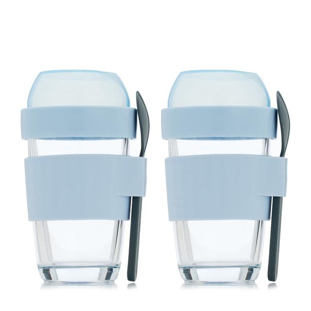 Cook's Essentials 320ml On The Go Breakfast Pots