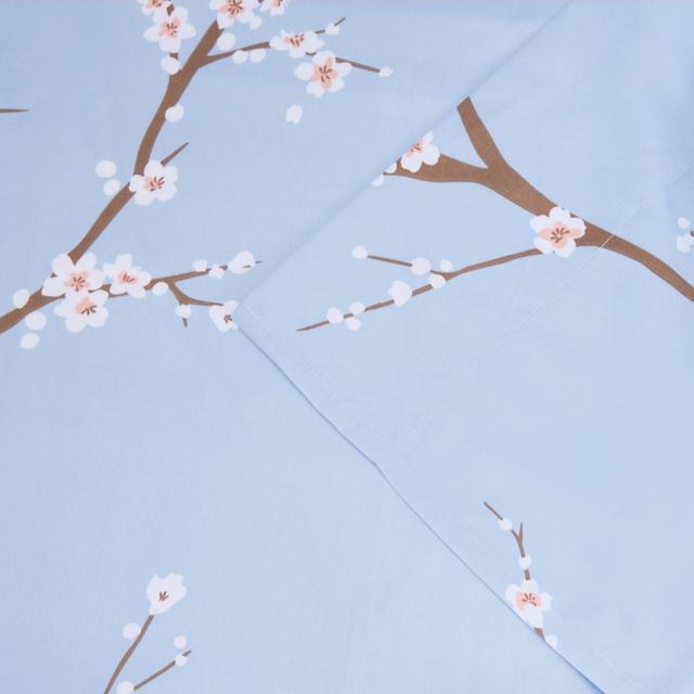 Supersoft by Cozee Home Cherry Blossom Flat Sheet