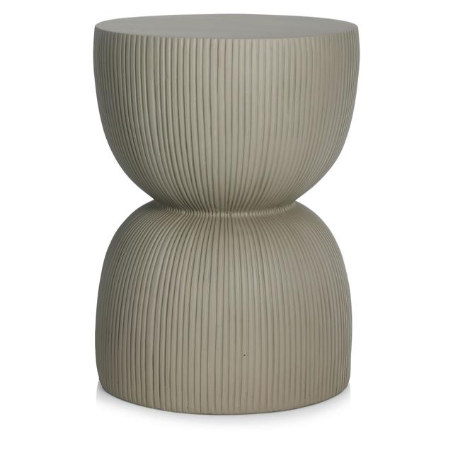 K by Kelly Hoppen Ribbed Indoor Outdoor Pedestal Table