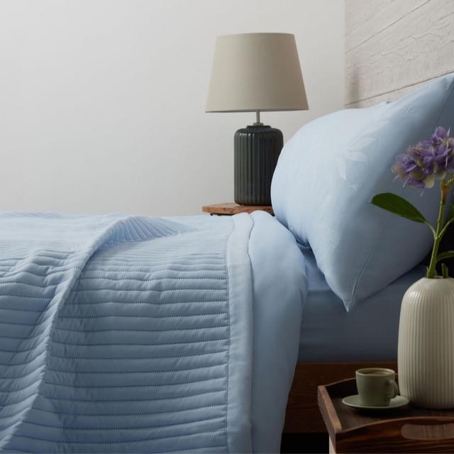 Supersoft by Cozee Home Striped Quilt Summer Weight Bedspread