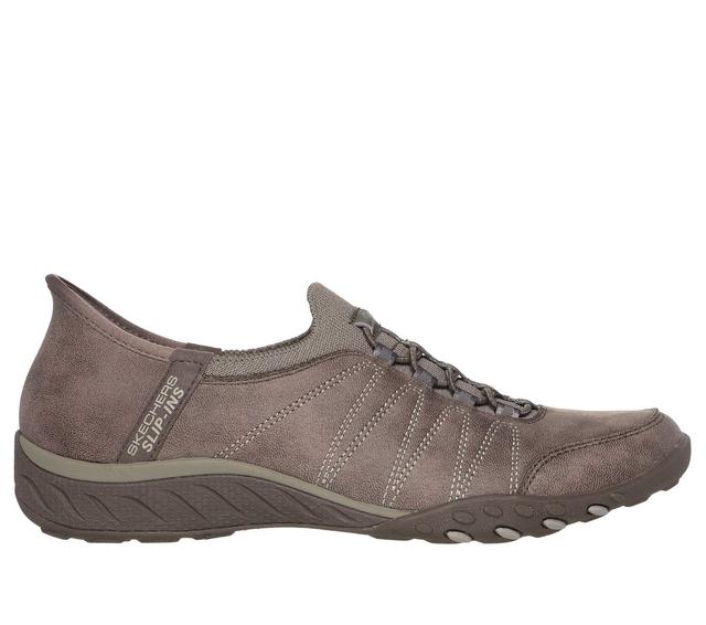 Skechers Slip-ins Relaxed Fit: Breathe-Easy - Home-Body Shoes em Taupe Escuro, Tamanho 35, Vegan