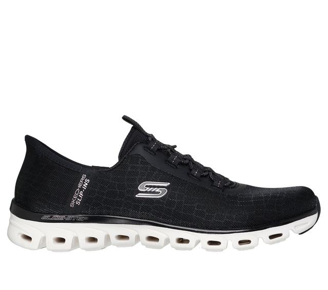 Skechers kobiety Slip-ins: Glide-Step - Prism w Czarny/Rozowe Zloto, Rozmiar 41, Vegan, Nadają się do prania w pralce Sneakersy