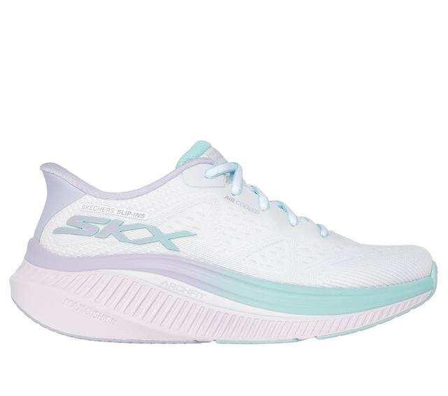 Skechers Dames Slip-ins: GO WALK Max Cushioning Arch Fit - Areena CM Wit/Munt, Maat 37.5, Vegan, Mag in de wasmachine, Medium