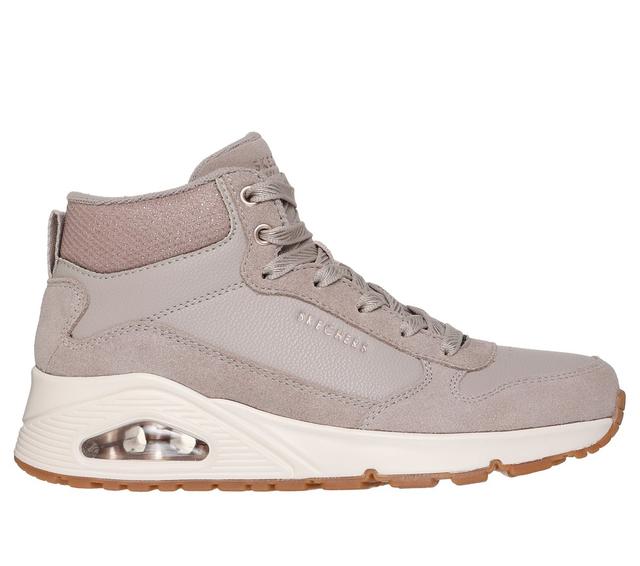 Skechers UNO - Stacre Shine Sneaker in Nature Brown/Gray, Größe 38