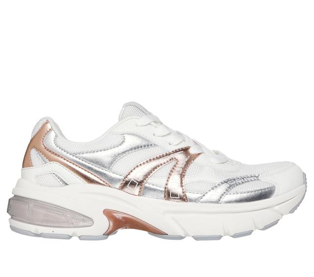 Skechers Shadow - Stellar 90 Shoes em Branco/Prateado/Rosa, Tamanho 36, Vegan