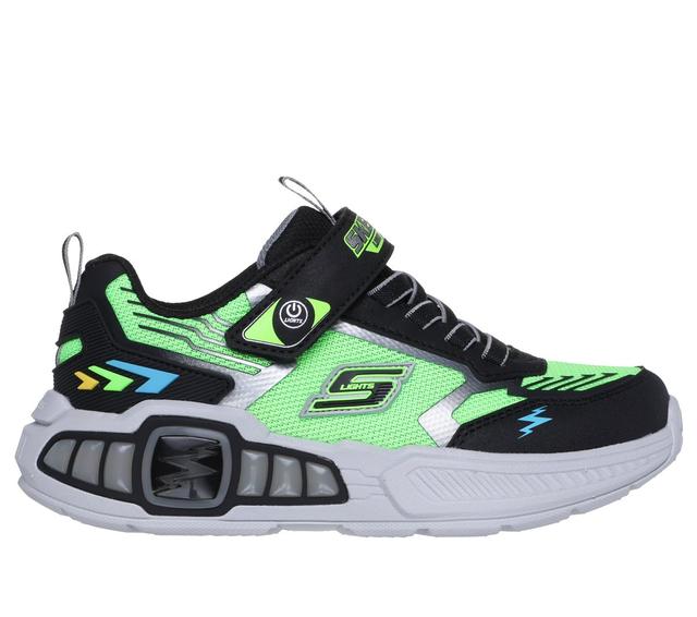 Skechers Jungen S-Lights: Light Storm 3.0 Sneaker in Schwarz/Grün, Größe 35