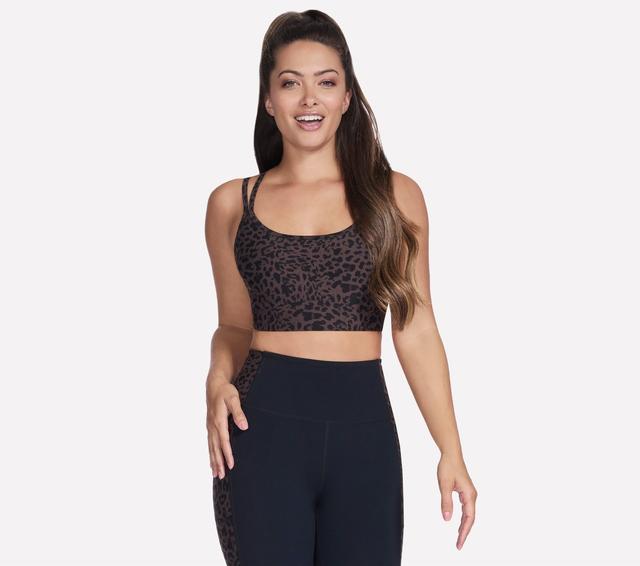 Skechers Donna GO WALK Cheetah Bra in Multicolorecolore, Taglia XL