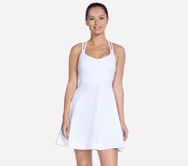 Skechers GO SCULPT Performance Dress Top em Branco, Tamanho Grande